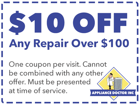 $10 OFF coupon for Appliance Doctor, Inc repair service